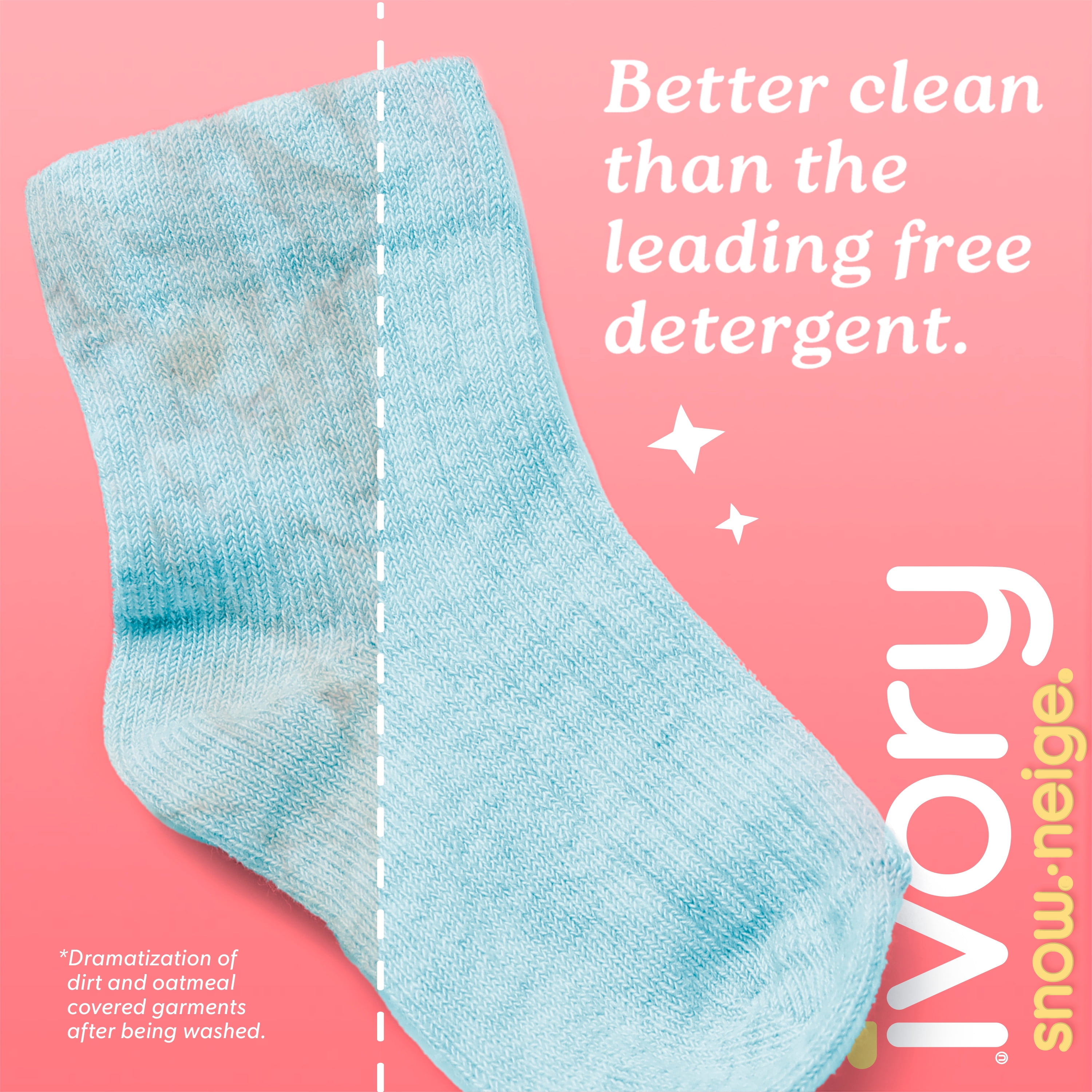 Ivory Snow Free Liquid Laundry Detergent, 3.2 L, 80 Loads, Laundry Detergent for Sensitive Skin, Dermatologist tested
