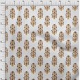 thumbnail image 3 of oneOone Silk Tabby Fabric Leaves & Floral Block Print Sewing Fabric BTY 42 Inch Wide, 3 of 4