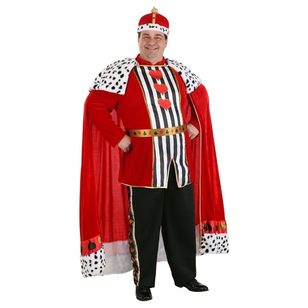 Men's Premium Plus Size King of Hearts Costume