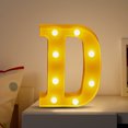 thumbnail image 1 of TopLLC Christmas Decor LED Letter Lights Sign Light Up For Home Party Wedding Decoration Light Up Letters Alphabet Letter Sign Battery Powered For Christmas Birthday Party Decoration warning light, 1 of 3