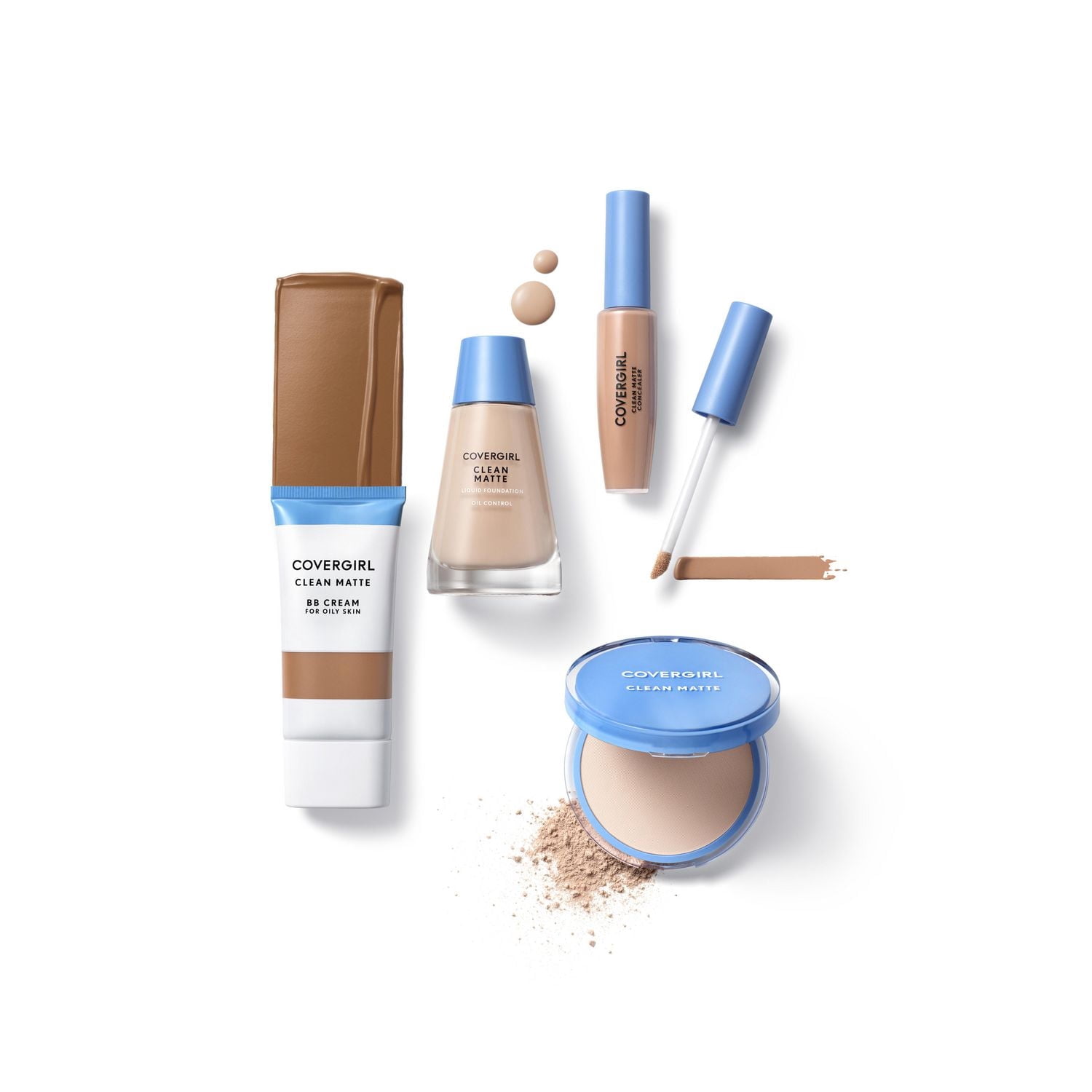 COVERGIRL Crème BB Clean Matte, sans huile, longue tenue, peau sensible, légère, 100% Sans Cruauté