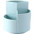 thumbnail image 1 of Miangastore Pot de Pinceau de Maquillage Bleu 1Pcs 4.7 Po Carré PP, 1 of 9