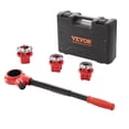 thumbnail image 1 of VEVOR Ratchet Pipe Threader Kit, 1/2" NPT, 3/4" NPT, 1" NPT Manual Ratcheting Pipe Threader, Portable Pipe Threading Tool Set with 3PCS NPT Dies, 1 of 9