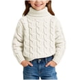 thumbnail image 1 of Birdeem Chandail Tricoté d'Hiver pour Enfants, Couleur Unie, Col Montant, Col Rabattable, Haut à la Mode, Hauts pour Enfants, 1 of 6