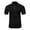 Black, variant on Mens Vintage Henley Shirt Short Sleeve Mock Neck Slim Fit Casual Cotton Top Basic Button Tshirt with Pocket Dark Gray, L