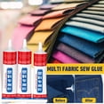 thumbnail image 4 of Permanent Fabric Glue 50ml Clear Washable Adhesive for Clothing Patches, Denim Repair & Leather Crafts, Flexible Bond on Polyester/Flannel, 4 of 8