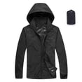 thumbnail image 1 of AherBiu Coupe-Vent Imperméable pour Femmes Imperméable Léger Manteau de Pluie à Capuche Veste de Randonnée Extérieure avec Sac de Rangement, 1 of 5