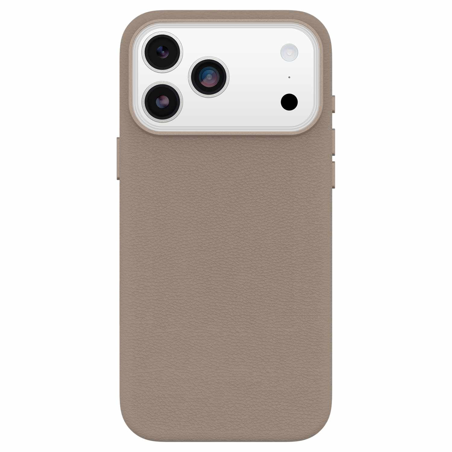 OtterBox Symmetry Cactus Leather MagSafe Case w/Camera Control Grey Comfort for iPhone 17 Pro
