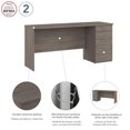 thumbnail image 3 of Bureau d’ordinateur 65L avec tiroirs Logan de Bestar, érable argenté, 3 of 8
