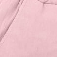 thumbnail image 5 of Pink for Man Fall Summer Faux Linen Loose Fit Brunch Ruched Straight Leg Elastic Waist Plain Long Leg Pants Man 2025 Clothes XXL, 5 of 5