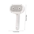 thumbnail image 3 of White Pet Spray Comb With Double Hole Humidifying Function Non-Flying Hair Design White Color, 3 of 7