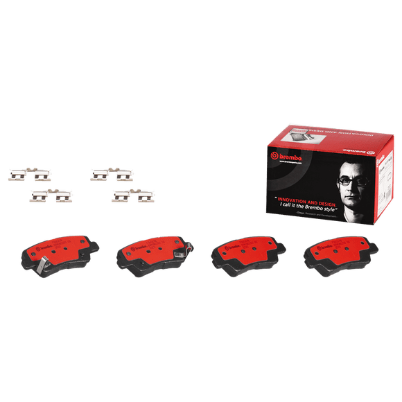 Brembo Brake Pad P30047N NAO; FMSI Number D1313-8428; Ceramic; Set Of 4; With Hardware