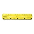 thumbnail image 1 of SLYNSHome Transparent Ruler Color Plastic Rulers 8 inch Ruler with Centimeters,Millimeter and Inches Office Supplies - Yellow, 1 of 4