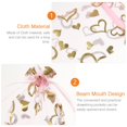 thumbnail image 4 of JUNWELL 100 Pcs Mini Christmas Gift Bags Tiny Baggies Small Baggies Mesh Bag Drawstring Pouches Bronzing Pink, 4 of 5