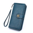thumbnail image 1 of RXIRUCGD Womens Wallet Blocking Leather Multi Card Case Ladies Purse Wristlets, 1 of 1