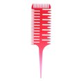 thumbnail image 1 of Hair Dyeing Comb 3-Way Sectioning Highlight Comb Professional Weave Weaving Comb Hair Dye Styling Tool For Salon Use, 1 of 6