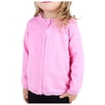 thumbnail image 4 of LSLJS Cardigan pour Tout-Petits Garçons Filles, Cardigan pour Bébé à Boutons, Col Ras du Cou, Couleur Unie, Chandail pour Enfants, Cardigans pour Filles ( Rose, 12-18 Mois ), 4 of 5