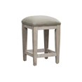 thumbnail image 5 of Heartland Off White Wood Upholstered Console Stool, 5 of 5