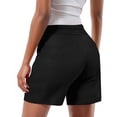 thumbnail image 4 of Plebaso Womens Casual Shorts Summer Drawstring Loose Shorts Solid Color Lightweight Walking Shorts for Women, 4 of 7