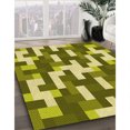 thumbnail image 3 of Ahgly Company Tapis Rond Lavable en Machine Intérieur Transitionnel Chêne Brun, 8 Pieds Rond, 3 of 7