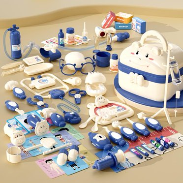 Jolie Trousse de Docteur Jouets Éducatifs Jeu de Rôle Jeu d'Imitation Jouet pour Enfants Joli
