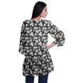 thumbnail image 4 of Moomaya Printed Georgette Beach Clothes For Women Short Shrug Cover Up Cardigan, 4 of 5