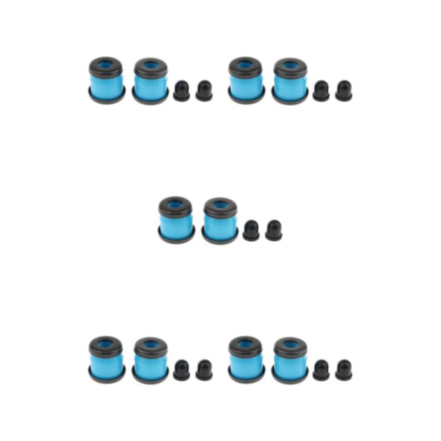 Decodeary Skateboard Rebuild Kit Bushings Washers for Pivot Cups for 2 Trucks 3.25in Blue 3.25 Inch 5Set