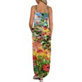thumbnail image 4 of Robes de Soirée Femmes Décontractées Amples Été Imprimé Longue Robe de Plage Robe de Plage Col en V Sans Manches Robes de Soirée pour Ados en Liquidation, 4 of 6