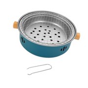 S SERENABLE Campfire Cooking Utensils BBQ Grill Picnic Barbecue Equipment Furnace Tea Fire Furnace Barbecue Furnace for Household BBQ Garden blue