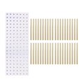 thumbnail image 2 of Sewing Thread Holder Wall Mount Shelf Sewing Thread Organizer for Braid Knitting White 60.5cmx22cm, 2 of 8