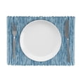 thumbnail image 3 of Fabstyles Shadows Cotton Placemats Set of 4 Machine Washable Thick Rustic Cloth Table Mats Perfect for The Kitchen, Dining, Coffee, Patio, Outdoor Tables, 3 of 3