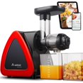 thumbnail image 1 of Cold Press Juicer, Aobosi Juicer Machine,Slow Masticating Juicers Machines with Reverse Function, Quiet Motor, High Juice Yield with Juice Jug & Brush for Cleaning (Red), 1 of 8