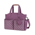 thumbnail image 2 of HILABEE Diaper Bag Tote Multi Outer Pockets Lightweight Waterproof Baby Changing Bag Purple, 2 of 9