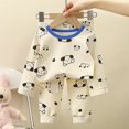 thumbnail image 2 of WEAIXIMIUNG Christmas Solid Color Children's Hoodie Set With Thick Fall And Winter Homewear Pajamas 90-100cm, 2 of 5