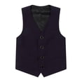 thumbnail image 1 of Sunnyoo Gilet de Costume Formel pour Garçon, Gilet de Robe Uni Sans Manches à Boutons, 1 of 2