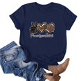 thumbnail image 1 of Blouses pour Femmes Mode pour Femmes Imprimé Manches Courtes Blouse Ample T-Shirt Drôle à Col Rond Hauts, 1 of 1