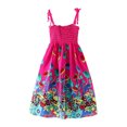 thumbnail image 1 of 2025 Robes Florales pour Tout-Petits pour Mariage Fleurs Bohèmes Sans Manches Robe de Plage 4T Robe à Bretelles Princesse, 1 of 3