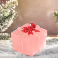 thumbnail image 4 of WRKEKC Clearance 12pcs Christmas Luminous Mini Gift Box Micro Small Ornaments Transparent Gift Box DIY Small Accessories, 4 of 6
