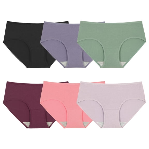 INNERSY Culottes Hipsters en Coton pour Femmes, Douces et Respirantes, pour un Confort Quotidien, Lot de 6 (L, Twilight Charm)