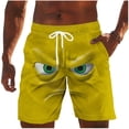 thumbnail image 4 of Ceisia Men's Quick Dry Swim Trunks with Pockets Elastic Waist Drawstring Mesh Lining Beach Shorts Gifts for Father, 4 of 5