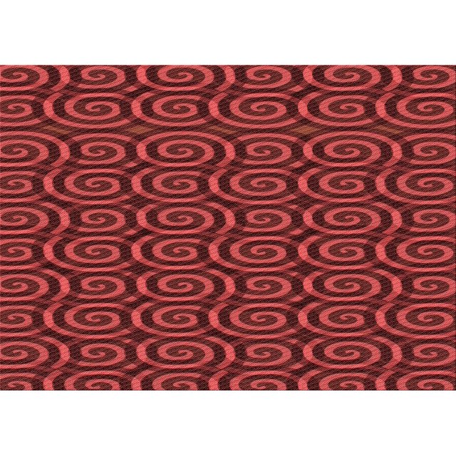 Ahgly Company Tapis Rectangulaire Lavable en Machine Intérieur Transitionnel Rouge Cramoisi, 5 Pieds x 8 Pieds