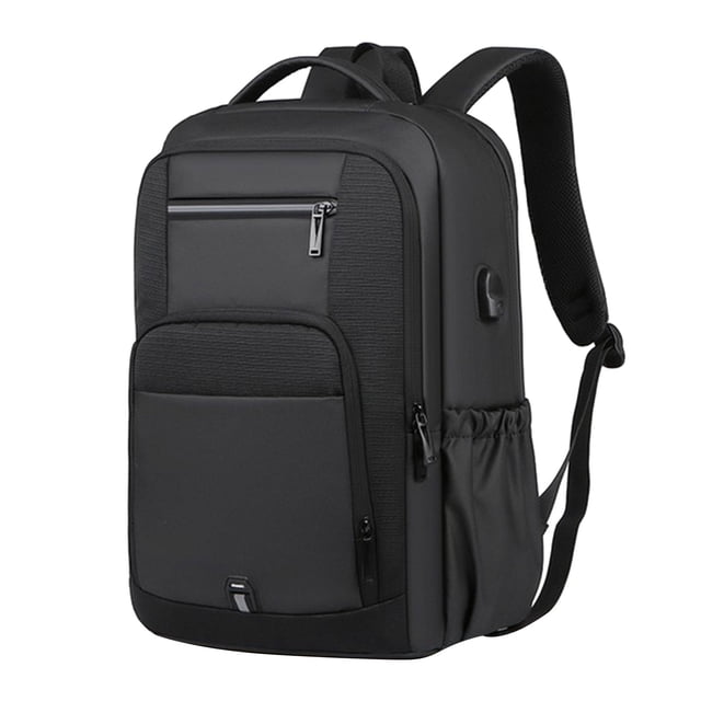 Matoen12 Waterproof Large Capacity Business Backpack for Men, Oxford Cloth Travel Bag with USB Port, Computer Backpack Suitable for 17 Inches Laptop & Tablet