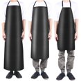 thumbnail image 2 of MYG Tablier en Cuir PVC Imperméable et Résistant à l'Huile pour Nettoyer la Cuisine Multi-Tailles, 2 of 4