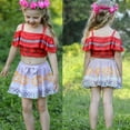 thumbnail image 3 of Girls Bathing Suits Two Piece Kids Swimsuits Summer Beach Swimwear 3-8Years, 3 of 6
