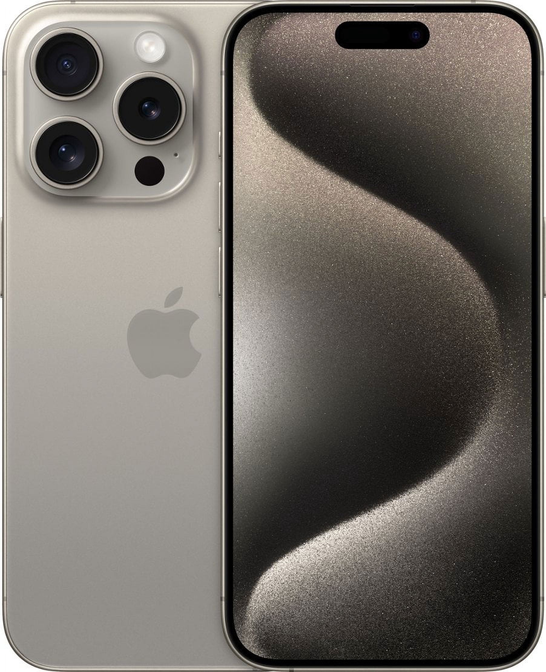 Restored Apple iPhone 15 Pro Unlocked 1TB Natural Titanium (Refurbished)
