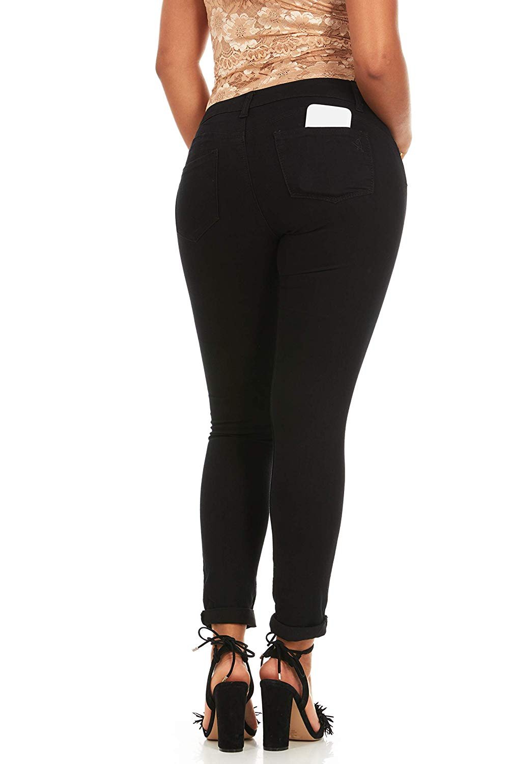 Smart Jeans Cute Fits Women and Teens | Juniors Plus Size Mid Rise Skinny Denim