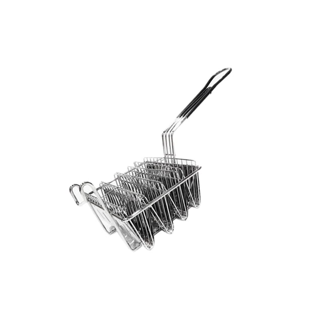 Hi,Fancy Taco Friteuse à Coquilles Profondes Support de Tacos Panier Frit Conteneur Support 4 Coquilles