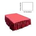 thumbnail image 3 of Luxurious Lace Bed Skirt Full Coverage Dirtproof Wear-Proof, Heavy Duty Bed Skirt All-Season Mattress Cover, 200x150cm Polyester-Cotton Ruffled Design for Bedroom Decor with Elastic Bands,, 3 of 6