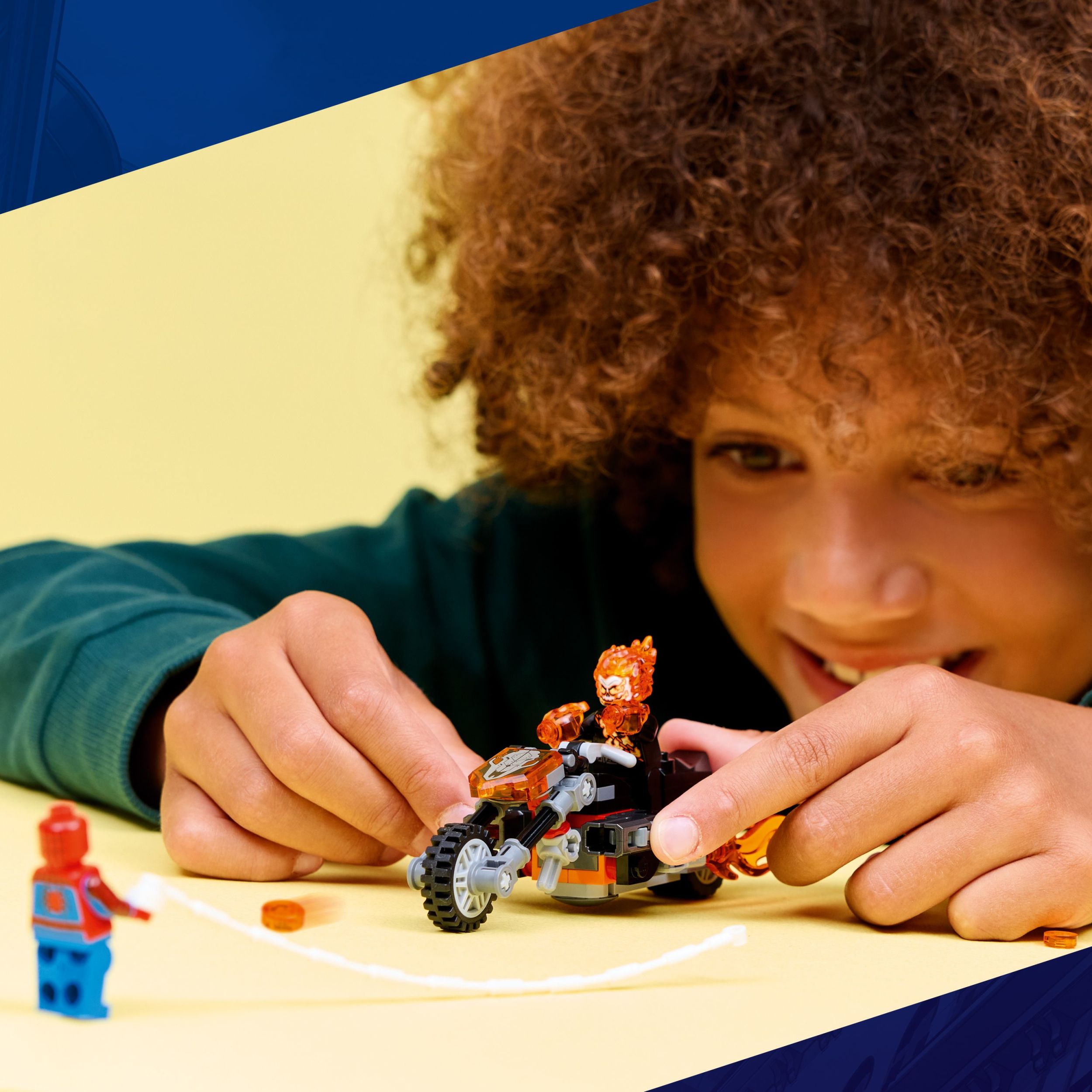 LEGO Marvel Spider-Man Contre la Moto de Ghost Rider 76335