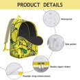 thumbnail image 2 of Fresh and Bright Lemon Print Daypack, Cute Summer Fruit Design Backpack with Citrus Pattern for Teens and Travelers, 2 of 5
